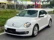 Used 2013 VOLKSWAGEN THE BEETLE 1.2 TSI COUPE / FREE WARRANTY / FULL SERVICE 110K / 4 NEW TAYAR / PADDLE SHIFT / MULTI FUNCTION STEERING /