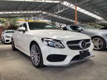 2017 Mercedes-Benz C180 1.6 AMG Sport Plus Coupe Panoramic HUD Xenon LED Daytime Running Light Push Start Keyless Reverse Camera Elec Leather Seat