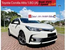 2018 TOYOTA COROLLA ALTIS 1.8G Dual-VVTi (A) New Facelift ( Fully Service Record with Original Mileage )