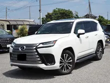 2023 Lexus LX 600 3.4 7 Seater, 10,000 km mileage, optional rear entertainment system, HUD, sunroof, white leather seats, INCOMING STOCK