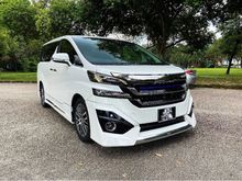 2016 Toyota Vellfire 2.5 Z G Edition Full Leather Under Toyota Warranty