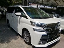 TOYOTA VELLFIRE ZG EDITION 2.5L UNREGISTER 2016 JAPAN SPEC
