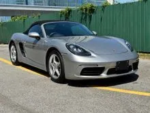 2022 Porsche 718 Boxster 2.0 PDK  GT Silver  Soft Top Convertible  Apple CarPlay  Unreg
