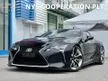 Recon 2019 Lexus LC500 5.0 V8 S Package Coupe Unregistered RSR Ti2000 Lower Spring 21 Inch Forged Rim Mark Levinson Sound System
