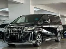 2021 TOYOTA ALPHARD 2.5 G SC (A) FULLY LOADED/FREE WARRANTY/JBL SOUND SYSTEM/360 CAMERA/POWER BOOT/2 POWER DOOR/SUNROOF/MOONROOF/PRE CRASH