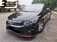 2014 Honda Civic 1.5 i-VTEC Hybrid Sedan / 3 YEARS UNLIMITED MILEAGE WARRANTY / FULL LEATHER SEAT / LOW FUEL CONSUMPTION / LOW MILEAGE / 9 YEARS LOAN
