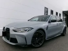 2021 BMW M3 3.0 Sedan Competition M xDrive 4WD, 19 & 20 Alloy Wheels, Tartufo Leather Interior, Parking Assist + Carbon Roof, HUD, INCOMING STOCK