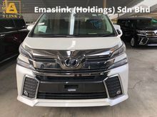 2017 Toyota Vellfire 2.5 ZG Pilot 7seats 360view PowerBoot Keyless Push Start 7G