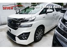 Fast. Approval.~LOW DEPOSIT~2015 Toyota Vellfire (A) 2.5 VL Hybrid
