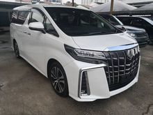 2018 TOYOTA ALPHARD 2.5 G SC ,SUNROOF, PRE-CRASH SYSTEM , F/LEATHER ,3 LED LAMP, DIM MIRROR SYSTEM UNREG 18