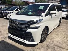 2016 TOYOTA VELLFIRE 2.5 ZG SUNROOF UNREG 16