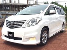 Year 2010 Toyota Alphard 3.5VL GL (AT) Cool Box Home Theater Power Door Moonroof FREE ROADTAX