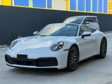 2023 Porsche 911 3.0 Carrera 4 Cabriolet 4WD Convertible Unregistered Japan Spec Sport Chrono Package Sport Tune Pipe Burmester Sound System Seat Ven