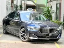 BMW 740Le 3.0 xDrive M-SPORT G12 Local New Facelift Hybrid DigitalMeter P/Roof P/Boot NappaBrown Seat 360Cam Ipad RearTv OriPaint LowMileage 61K Miles