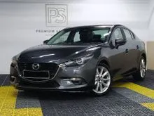 2017 Mazda 3 2.0 SKYACTIV-G High Sedan(A)HIGH SPEC- ORI MILEAGE/FULL SERVICE RECORD/REVERSE CAMERA /BLIND SPOT.M/PADDLE SHIFT/HUD/P.SEAT/FREE WARRANTY