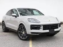 2024 Porsche Cayenne 3.0 COUPE CRAYON GREY LOW MILAEGE SECOND DISPLAY PRICE HIGHLY NEGO MAROON INTERIOR MID YEAR SALE