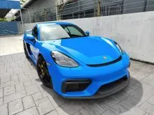 Roll Cage, PDLS+, Ceramic Brake, BOSE, Carbon Bucket Seat (Provide Warranty, 11k-Miles Genuine Mileage) 2022 Porsche 718 4.0 Cayman GT4 420Hp GT4RS RS