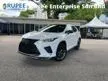 Recon 2021 Lexus RX300 2.0 F Sport Facelift Full Spec Fully Loaded UNREGISTER Mark Levinson Sound 360 Camera Panoramic Roof 4LED Sequential Signal Grade 4.5