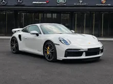 2021 Porsche 911 3.7 Turbo S Coupe, Crayon Exterior, Lifter, Sunroof, Sport Exhaust, PDCC, Memory Seat, 18-Way Power Seat, TurboS, 2022, Grey Interior