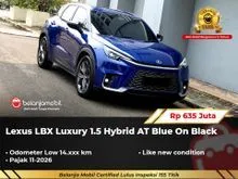 2024 Lexus LBX 1.5 Luxury SUV Hybrid HEV AT Blue On Black NIK 2024 [ LOW KM 14RB ]