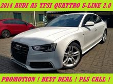 2014 Audi A5 2.0 TFSI Quattro S Line Hatchback