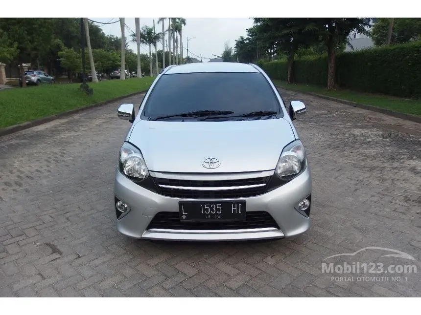 Jual Mobil Toyota Agya 2015 G 1.0 di Jawa Timur Automatic Hatchback Silver Rp 100.000.999