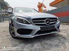 2015 Mercedes-Benz C200 2.0 AMG RED INTERIOR KEYLESS PUSH START BURMESTER SOUND LIFTER PANARPMIC ROOF DISTRONIC REVERSE CAMERA 4 Years Warranty UNREG