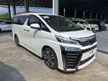 Recon 2015 Toyota Vellfire 2.5 ZG SUNROOF (8 YEARS WARRANTY + Unlimited Mileage