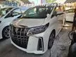 Recon 2020 Toyota Alphard 2.5 SC Sunroof 3 LED Pilot Leather Seats Surround Camera Power boot Apple Carplay Android Auto Unregistered