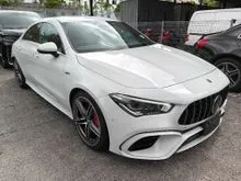 2021 Mercedes-Benz AMG CLA45 2.0 S 4MATIC+ (Good Condition/Tow Tone Color Full Leather Seat/Burmester Sound System/AMG Alcantara Sterring)