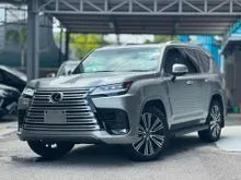 2400km 2024 Lexus LX 600 3.4 7 seater SUV READY STOCK, Black Interior Mark Levinson Sound System