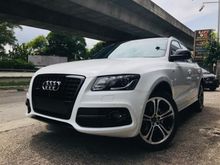 AUDI Q5 S-LINE 8SPD 1YEAR WARRANTY 2012,SELDOM USE,PANAROMIC ROOF,POWER BOOT,CRYSTAL WHITE IN COLOUR,NEW FACELIFT LED LIGHTS,ONE DATO OWNER