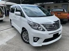 2014 Toyota Alphard 2.4 G 240S Gold (A) FRONT & BACK SUNROOF