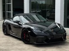 2022 Porsche 718 4.0 Spyder Auto (SPORT CHRONO PACKAGE, PDLS PLUS / 7K MILEAGE ONLY)