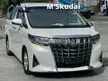 Recon 2021 Toyota Alphard 2.5 X SPEC 8 SEATER 2PD 5A 20K KM 3YRS TOYOTA WARRANTY