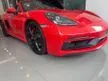 Used NUCLEAR RED PRE OWNED 2018/2022 PORSCHE BOXSTER 2.5T 718 GTS CONVERTIBLE UK