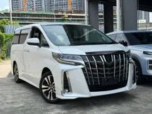 2021 Toyota Alphard 2.5 SC Package MPV JBL 360 HTS BSM LOW MILEAGE UNREG