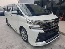 SUPERNICE VELLFIRE 2.5 GOLDEN EYES WHITE 2/ROOF R/MONITOR MODELLISTA - 5 YEARS WARRANTY
