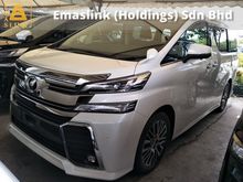 2017 Toyota Vellfire 2.5 ZG SUNROOF MOONROOF 360 SURROUND CAMERA AUTO CRUISE POWER BOOT MEMORY PILOT 7 SEATER