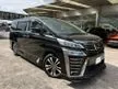 Recon 2020 TOYOTA VELLFIRE 2.5 ZG EDITION (27K MILEAGE) 360 SURROUND VIEW CAMERA WITH JBL HOME THEATER SOUND SYSTEM