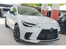 2023 Lexus RX 350 2.4 F Sport / Grade 5 / Rear Electric Seat / Rear aircon seats / Panoramic Roof / Lexus Orange Brake Calipers /