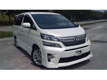 2014 Toyota Vellfire 3.5 ZG (A) V6 LEATHER SEATS POWER BOOT SUNROOF