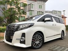 2016 Toyota Alphard 2.5 G S C Package Van Wagon White On Black Reg.2017 Full Option 4Cam Km17rb TDP.275JT