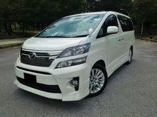 Toyota Vellfire 2.4 FACELIFT SERVICES RECORD , P/DOOR , SUN AND MOON ROOF