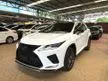 Recon 2022 Lexus RX300 2.0 F Sport SUV 14K KM RED LEATHER 4CAM PANORAMIC ROOF UNREG