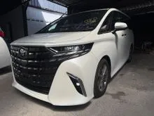 2024 Toyota Alphard 2.5 Z 7-Seater SUNROOF (PROMOTION PRICE) HUD ,BSM, 360 CAMERA ,PILOT SEATS ,FULL LEATHER ,APPLE CARPLAY UNREG