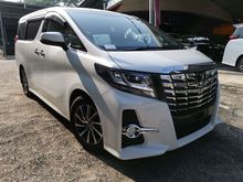 2016 Toyota Alphard 2.5 SA PRE-CRASH ALPINE AUDIO PLAYER LEATHER SEAT