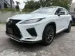 Recon 2020 Lexus RX300 2.0 F SPORT SUV/5A/ALL WHEEL DRIVE/MARK LEVINSON/360CAM