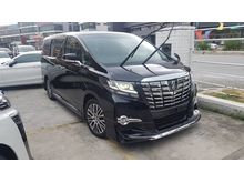 2017 Toyota Alphard 2.5 SC { FREE 1 YEAR DOOR TO DOOR CAR SERVICE } *UNLIMITED TIME* FULL LEATHER, PRE CRASH, MODELLISTA BODYKITS, SUNROOF* VELLFIRE