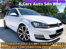 Volkswagen Golf 1.4 MK7 PADDLESHIFT ORI PAINT FREE WARRANTY